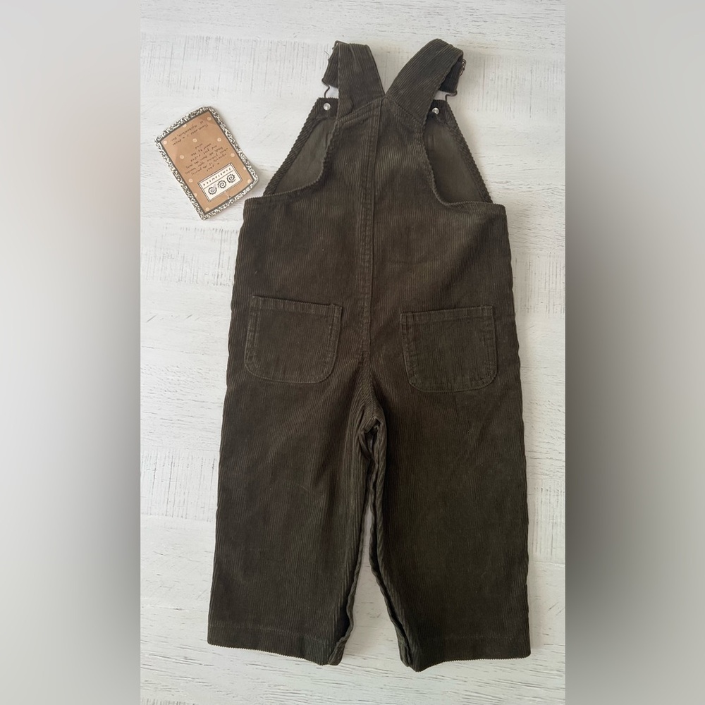 Vintage Tumbleweed Green Corduroy Kids Overalls - Picture 6 of 6